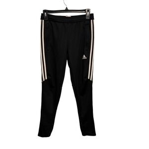 Adidas Black White Stripes Women's Track Pants Athletic Joggers Climalite Size M